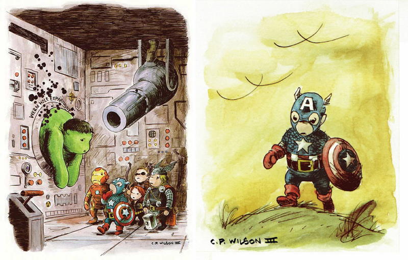 Illustration for article titled Mighty Cute Avengers: The Most Adorable Avengers Fan Art Ever!